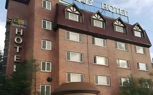 green and blue hotel