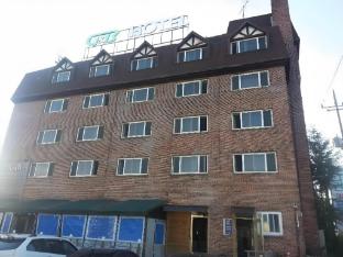 green and blue hotel