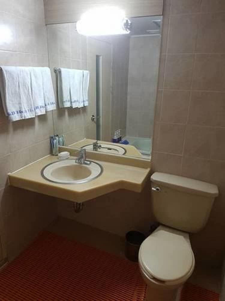 green and blue hotel