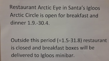 santas igloos arctic circle