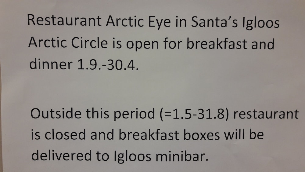santas igloos arctic circle