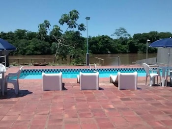 hotel pintado azul