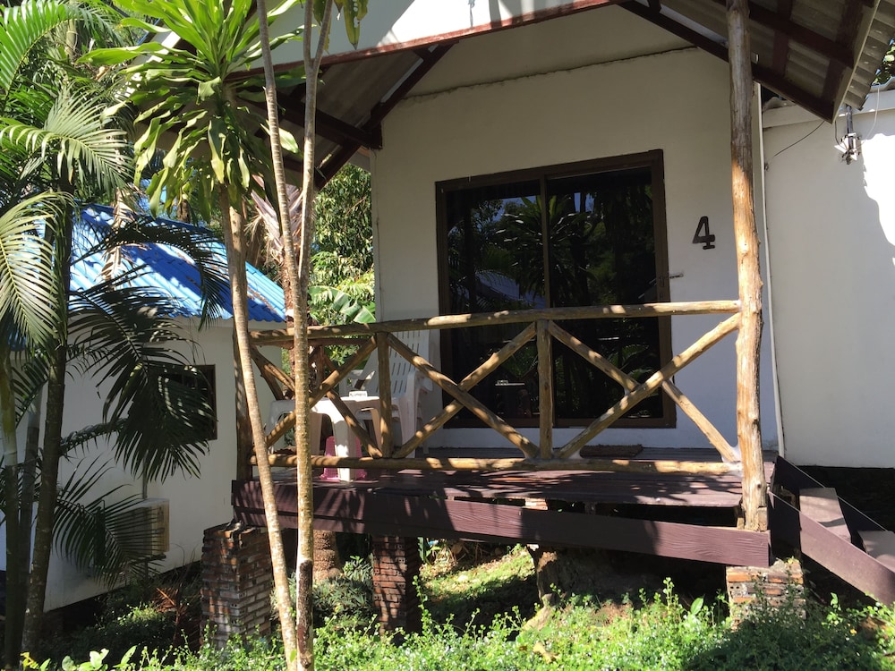 lonely beach pool resort