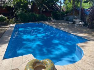 lonely beach pool resort