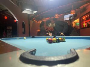 lonely beach pool resort