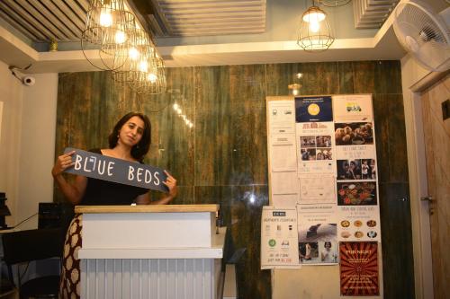 blue beds