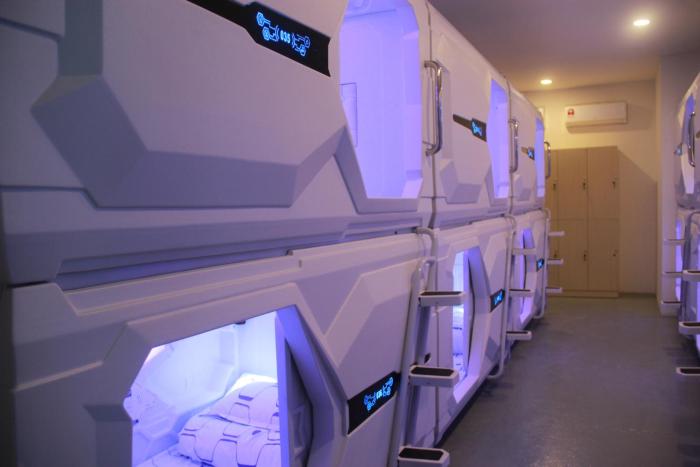 space capsule hotel