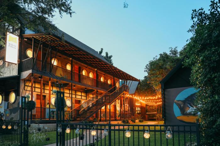 yellow pillow village