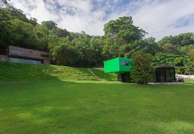 bamboo garden house