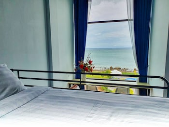 the beach resort and residence