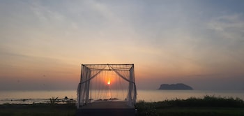 the beach resort and residence