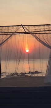 the beach resort and residence