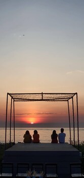 the beach resort and residence