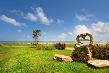 the beach resort and residence