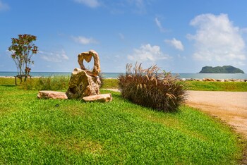 the beach resort and residence