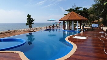 the beach resort and residence