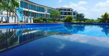 the beach resort and residence
