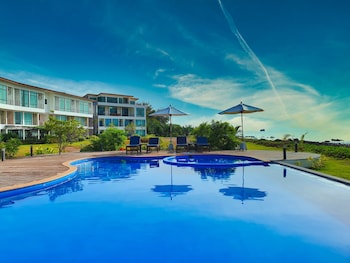 the beach resort and residence