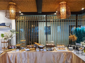 the beach resort and residence