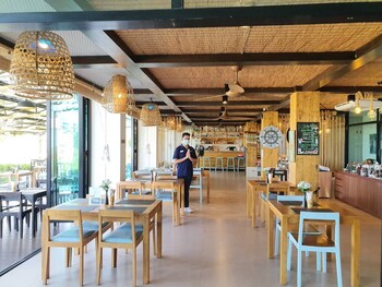 the beach resort and residence