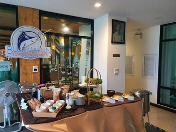 the beach resort and residence