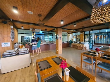 the beach resort and residence