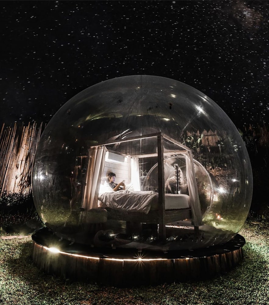 bubble hotel bali ubud glamping