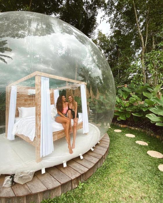 bubble hotel bali ubud glamping
