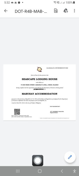 seascape lodging house
