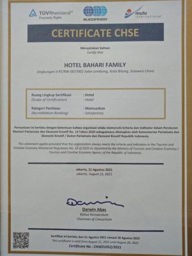 bahari family hotel