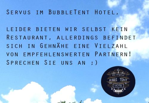bubble tent hotel