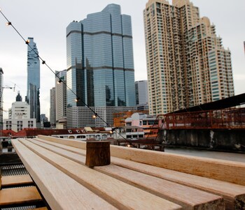 tropical summer cafe and hostel