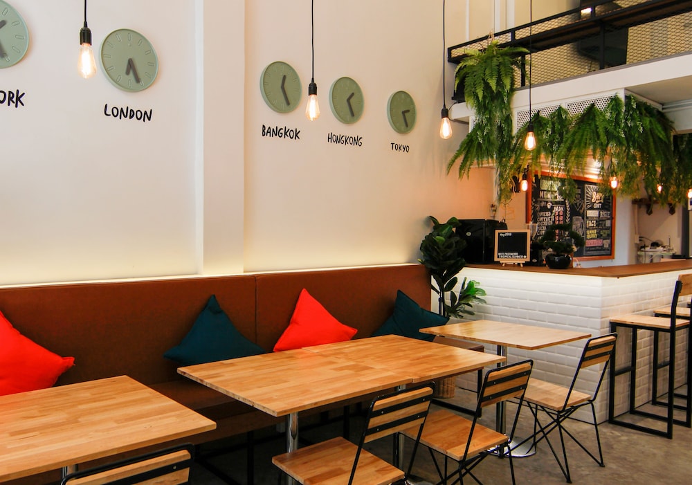 tropical summer cafe and hostel