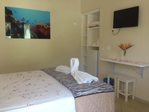 pousada azul da cor do mar