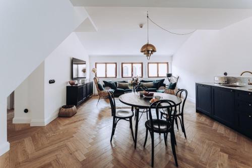 ocho suites and kitchen