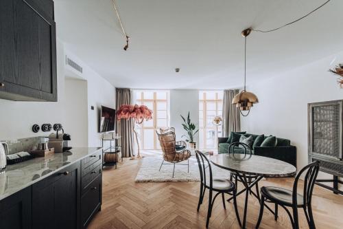 ocho suites and kitchen