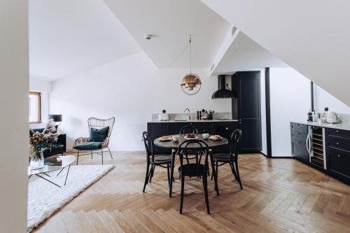 ocho suites and kitchen