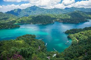 lake in mountain bandb