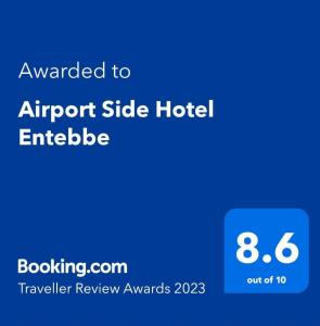 Airport Side Hotel Entebbe,Plot 2 Mapeera Lane Kiwafu Entebbe,2 star