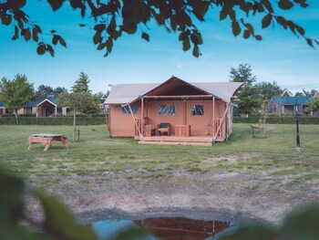 luxe glamping tent