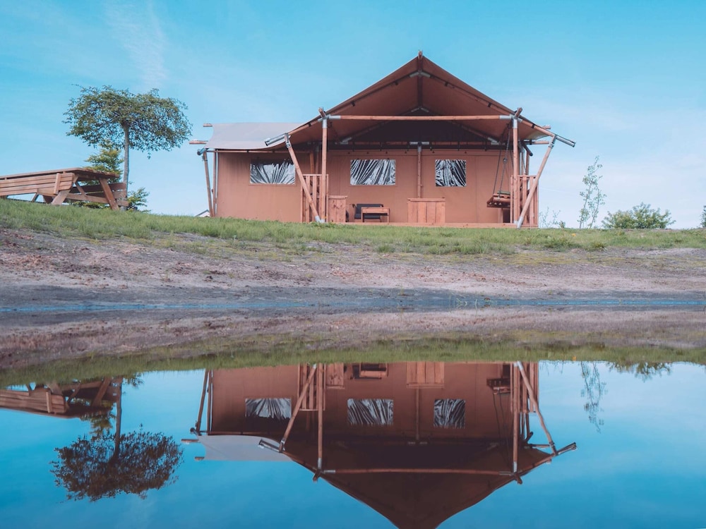 luxe glamping tent