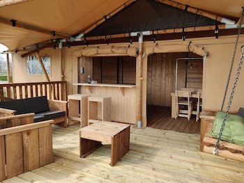 luxe glamping tent