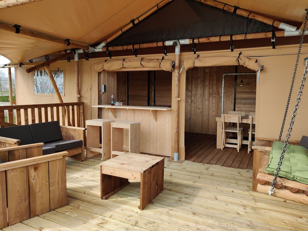 luxe glamping tent