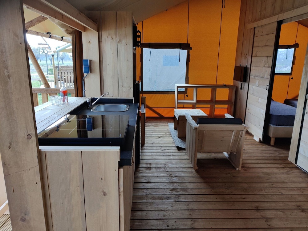 luxe glamping tent