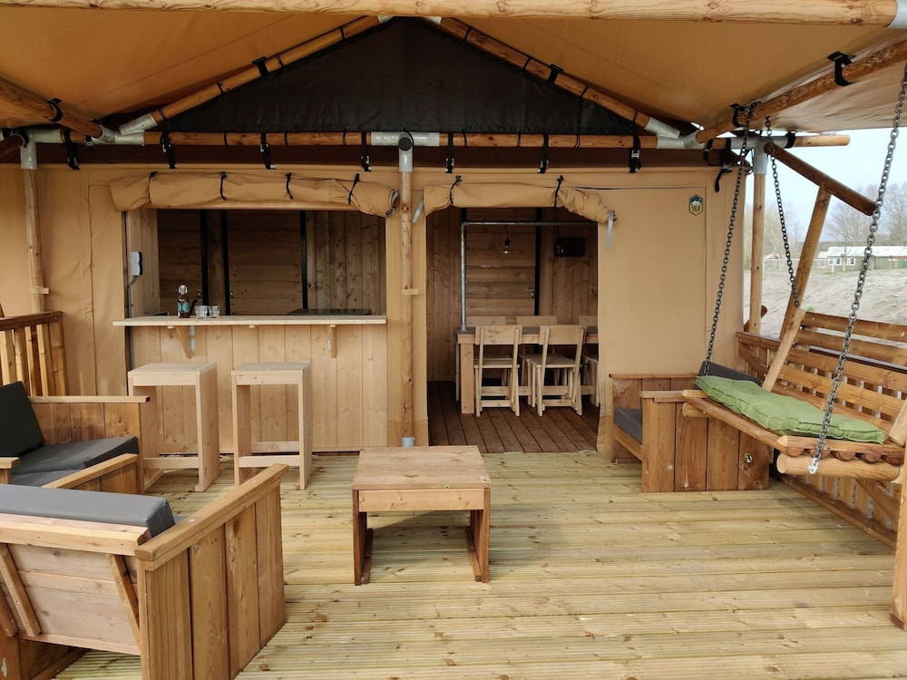 luxe glamping tent