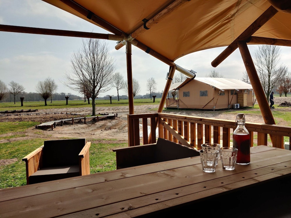luxe glamping tent
