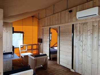 luxe glamping tent