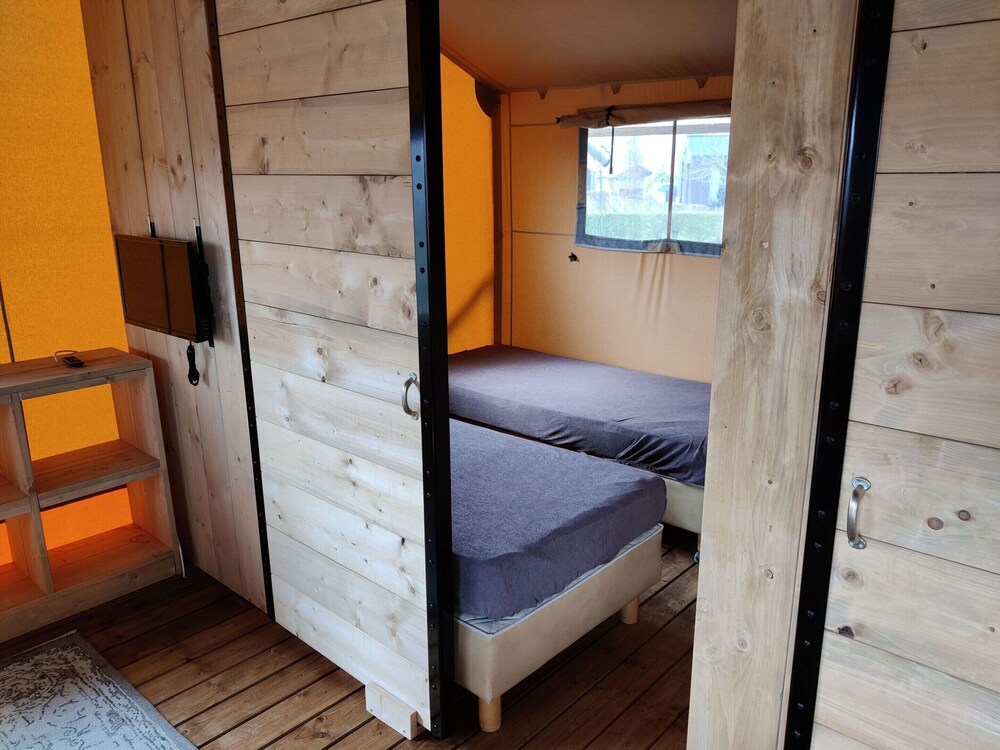 luxe glamping tent