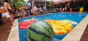 poolside villa hostel