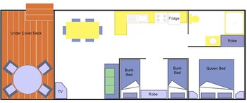dylene caravan park 2 br family cabin with air